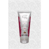 Witte tube Saffee bodylotion met rode accenten, ideaal voor Sahfee halal producten